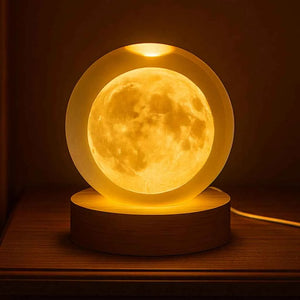 Mini Luminária 3D de Cristal Astronômica