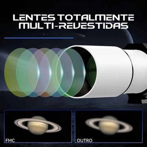 Telescópio Refrator 102mm com Montagem Altazimute e Tripé