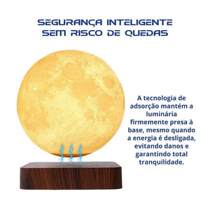 Luminaria de Lua Touch com Levitação Magnética