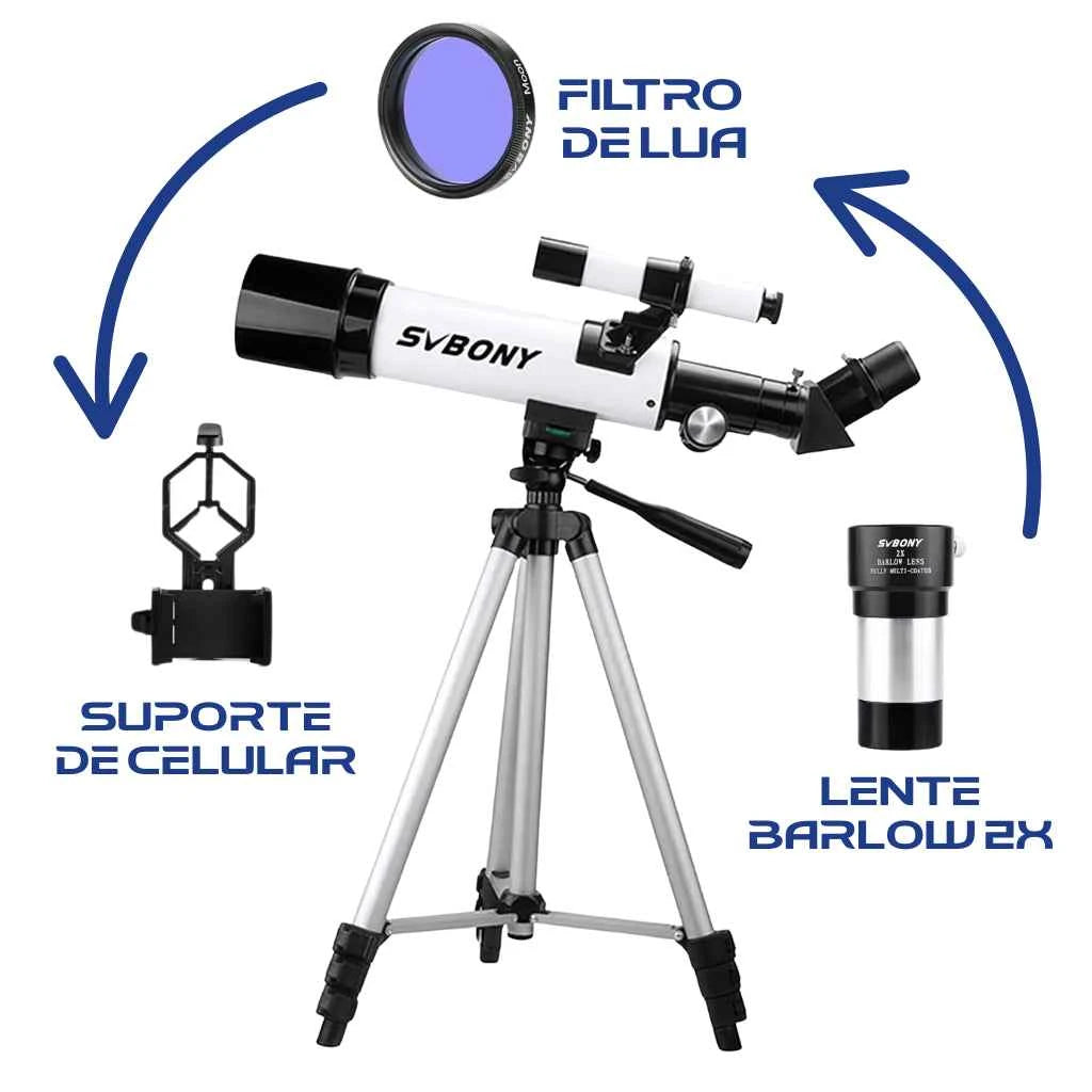 Telescópio Refrator Svbony SV501P 60mm
