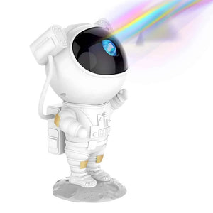 Luminária Astronauta Projetor de Galáxias com Controle Remoto