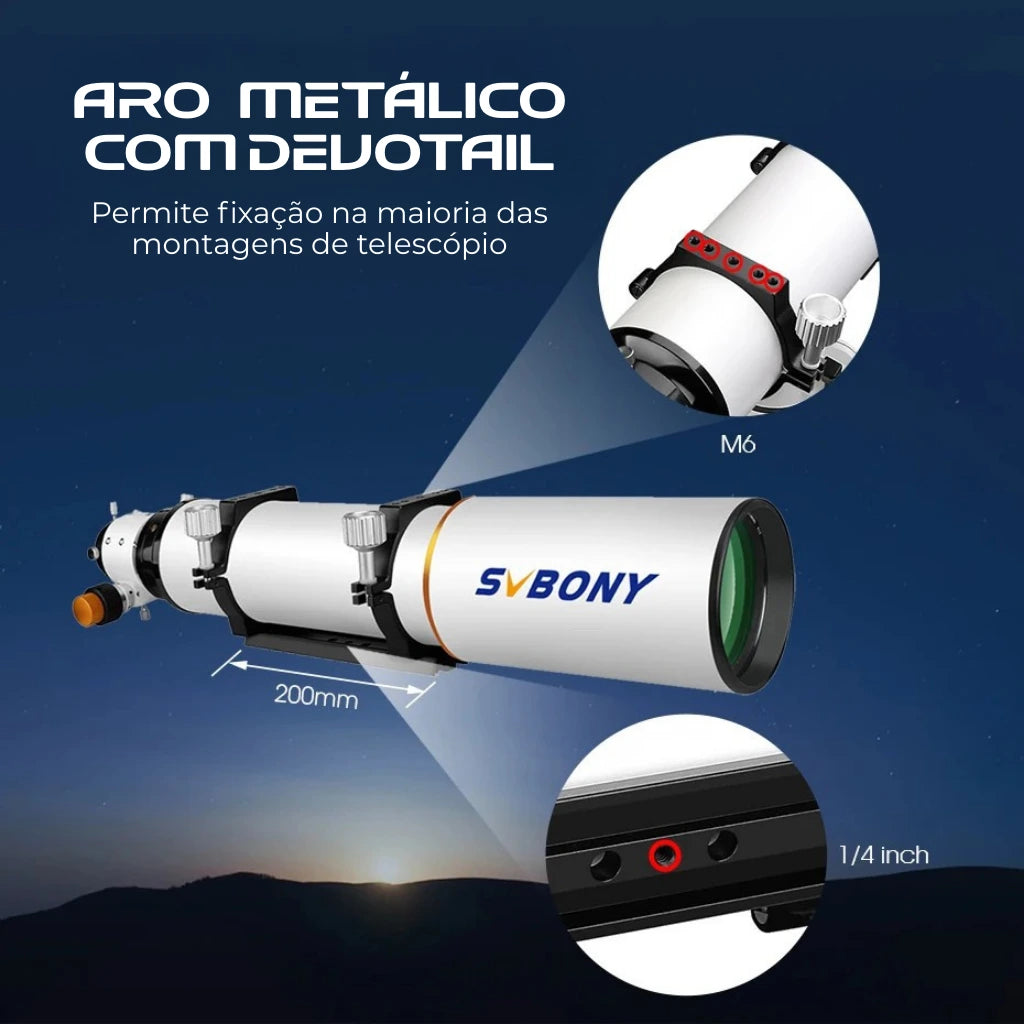 Telescópio Refrator Svbony SV503 80ED