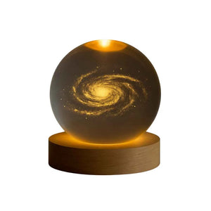 Mini Luminária 3D de Cristal Astronômica