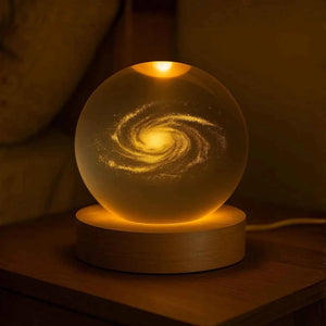 Mini Luminária 3D de Cristal Astronômica