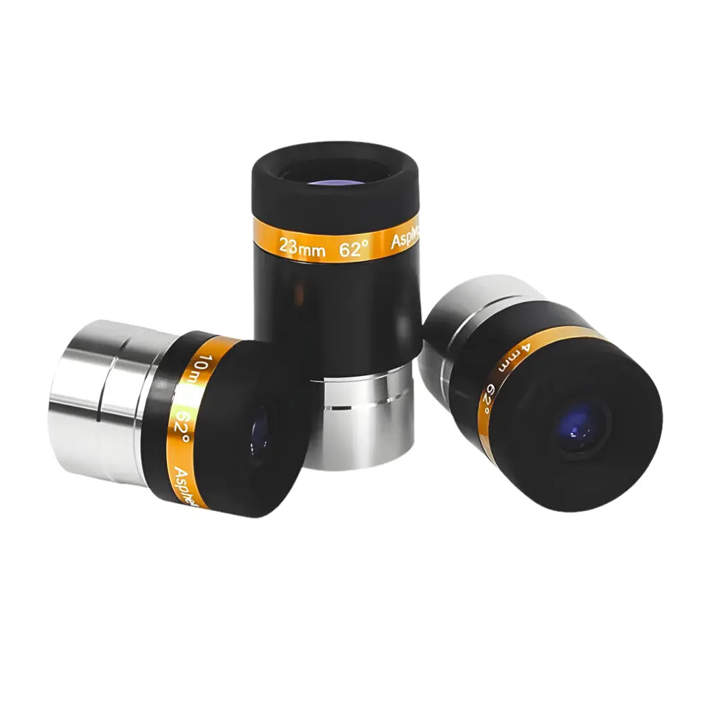 Oculares 1,25" WA 62° Asférica HD 4/10/23 mm