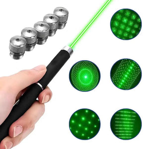 Caneta Laser Verde 5 em 1 com Alcance de até 8km