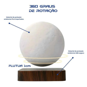 Luminaria de Lua Touch com Levitação Magnética