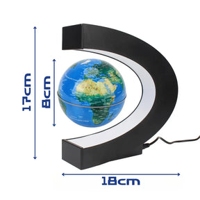 Luminária de LED Globo Terrestre com Levitação Magnética