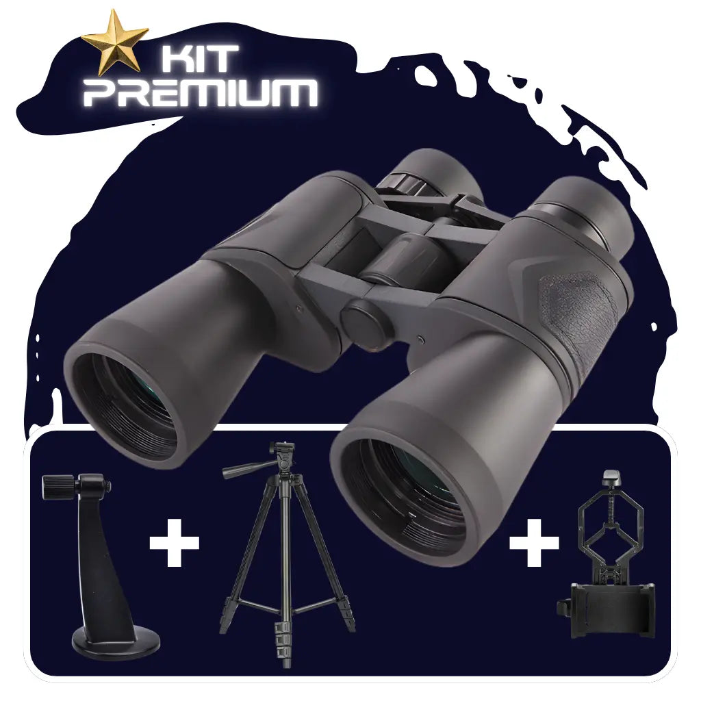 Kit Binóculos 10X50 Premium