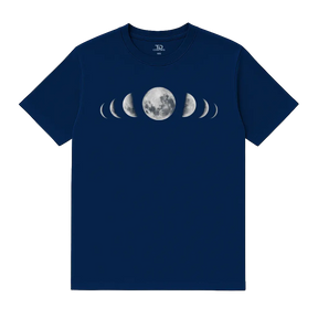 Camiseta TD White Moon Shapes Azul