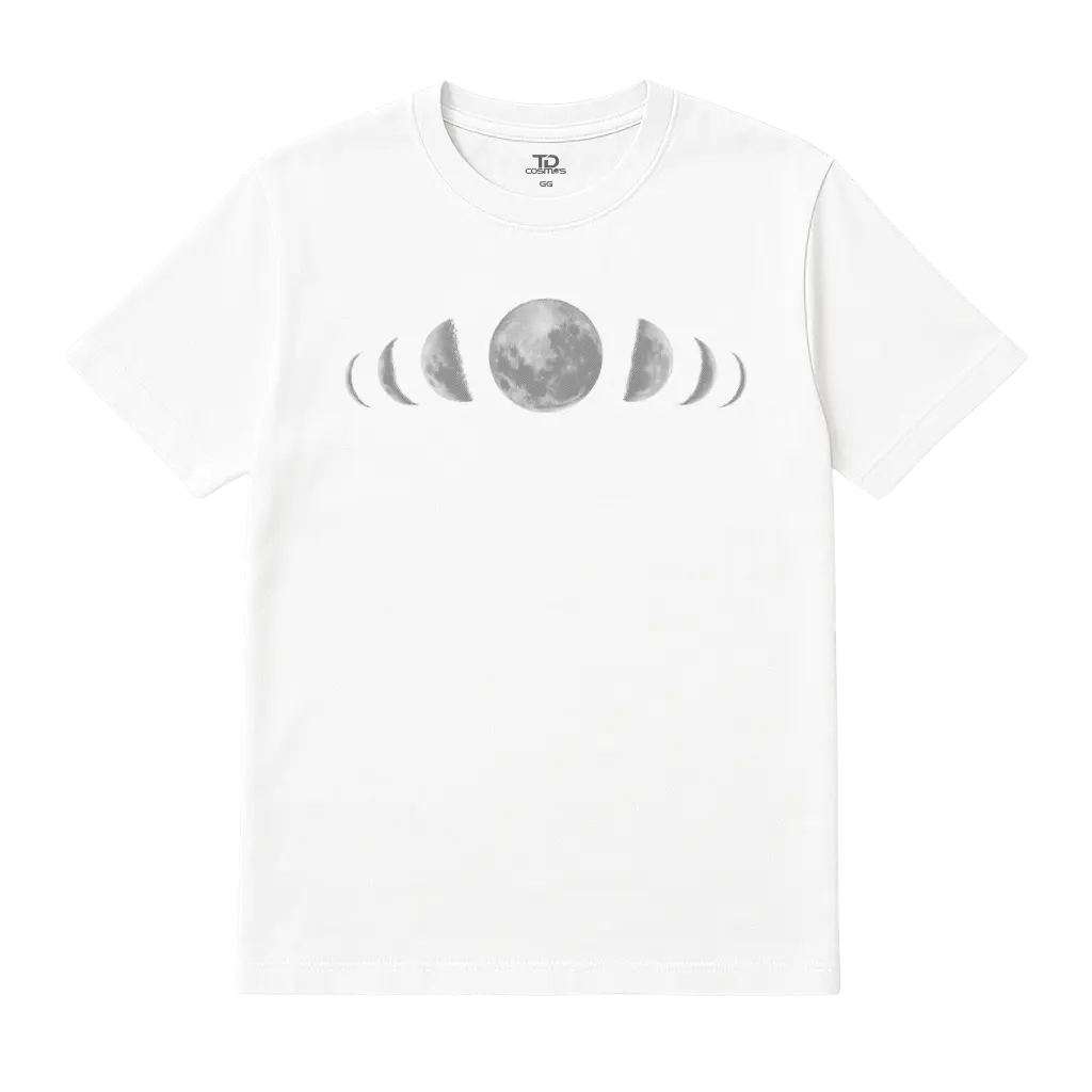 Camiseta TD White Moon Shapes Branca
