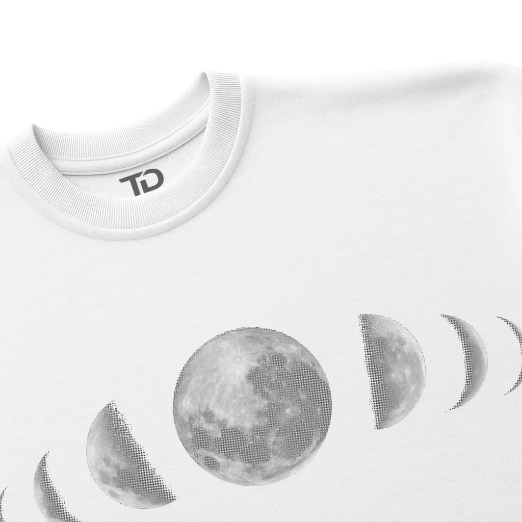 Camiseta TD White Moon Shapes Branca