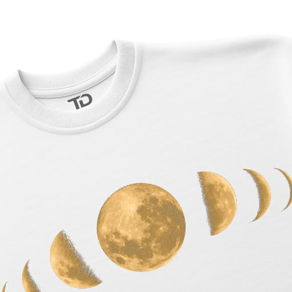 Camiseta TD Yellow Moon Shapes Branca