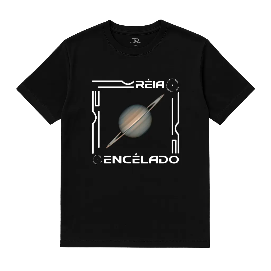 Camiseta TD Saturn Moons Preta