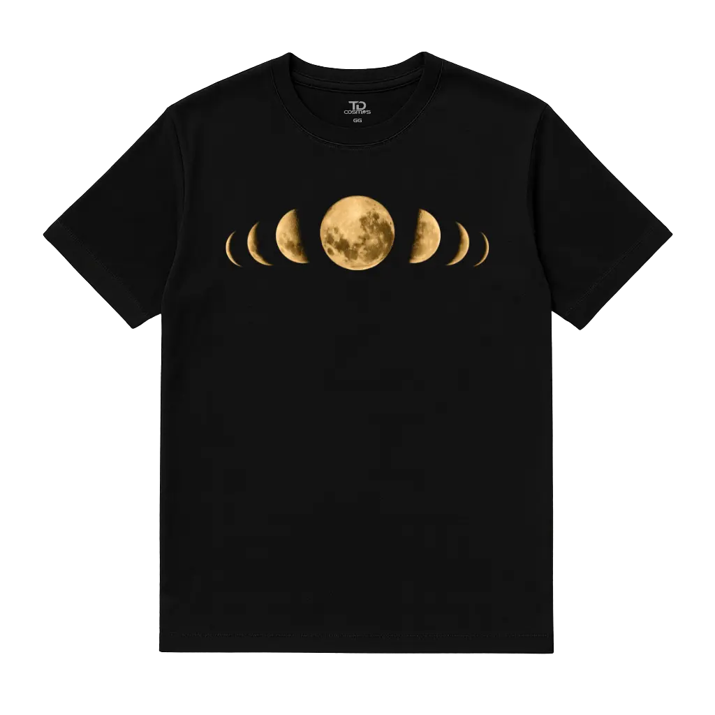 Camiseta TD Yellow Moon Shapes Preta