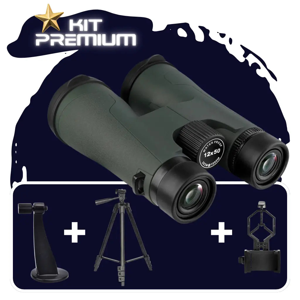 Kit Binóculos 12X50 Premium