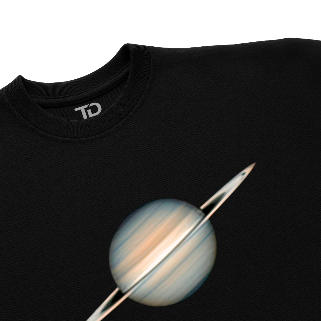 Camiseta TD Classic Saturn Preta