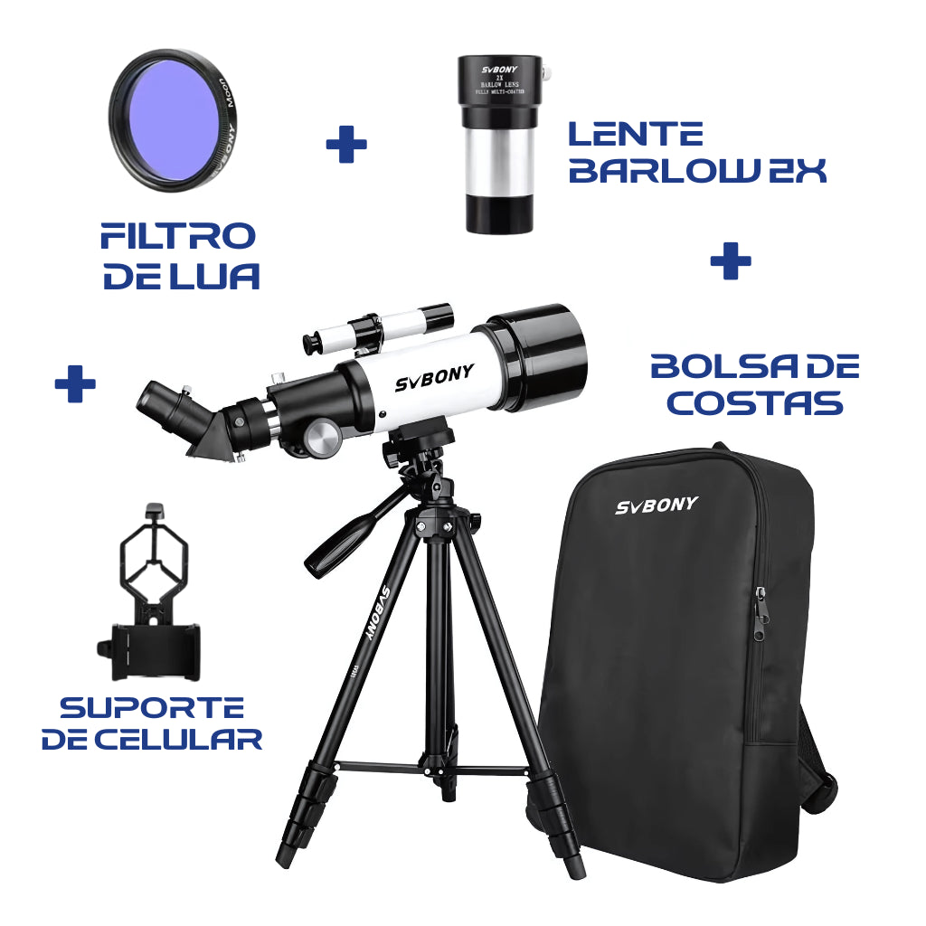 Telescópio Refrator Svbony SV501P 70mm